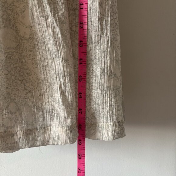 En Saison Milkmaid Cottagecore Toile Romantic Midi Dress Size XS Smocked Bow Tie - Picture 11 of 16